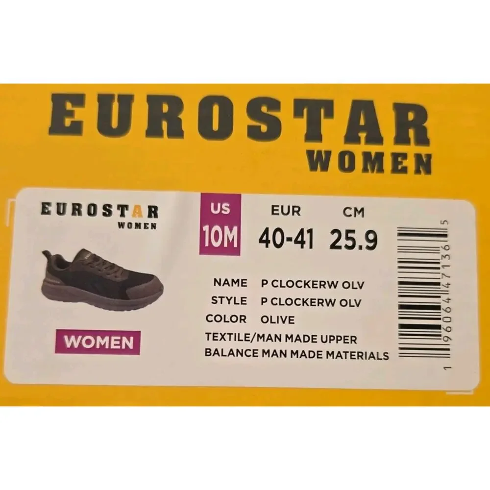 Eurostar Women Size 10 Steel Toe Slip Resistant Oil Resistant ,Color Olive